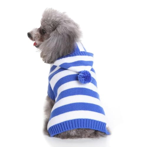 Hunde-Pullover mit Streifen, Winter-Strickpullover für mittelgroße und große Hunde, Weihnachtselch, Hundekleidung, Labrador-Pullover, Kostüm von frissin
