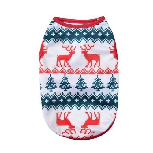 Weihnachtskostüm für Katzen und Hunde, niedlicher Elchdruck, Kätzchen, Weste, Welpen-Shirt, Pullover, Französische Bulldogge, Chihuahua, Outfits Weihnachtskostüm für Katzen und Hunde, niedlicher Elchdruck, Kätzchen, Weste, Welpen-Shirt, Pullover, Französische Bulldogge, Chihuahua, Outfits von frissin