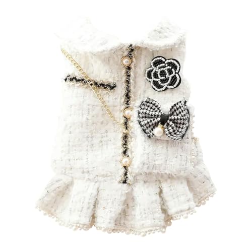 Winterkleid für Katzen und Hunde, luxuriös, Prinzessinnenkostüm, Hochzeit, Welpen, Zwergpudel, Schnauzer, Hundebekleidung, Kleider mit Hundetasche von frissin