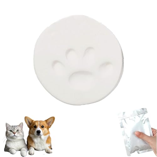 fufupaw Pfotenabdruck Set Hund, Pfotenabdruck Set Katze, Pfotenabdruck Kit Für Haustiere Und Babys, Einfache Handhabung Für Langlebige Erinnerungen, Dekoration von fufupaw