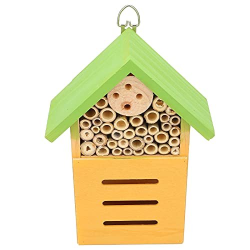 Insektenhaus zum Aufhängen Exquisites Bienenhaus aus Holz für Insektenschutz für Hinterhof für Garten zur Dekoration von fuik