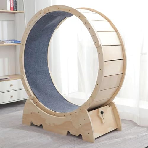 funrautz Katzenlaufrad, Leises Katzen-Laufrad aus Holz, mit Feststellmechanismus und abnehmbarem Teppich, großes Katzenlaufband für Indoor-Katzen, interaktives Katzen-Fitnessspielzeug Gelb funrautz Katzenlaufrad, Leises Katzen-Laufrad aus Holz, mit Feststellmechanismus und abnehmbarem Teppich, großes Katzenlaufband für Indoor-Katzen, interaktives Katzen-Fitnessspielzeug Gelb von funrautz