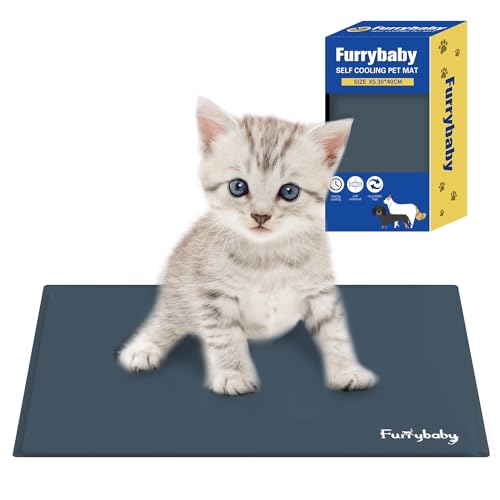 furrybaby Kühlmatte für Hunde, selbstkühlende Matte für Haustiere, Gelbett, große Kühlunterlagen, keine Notwendigkeit zu kühlen oder einzufrieren, für drinnen und draußen, Auto (grau, 30 x 40 cm) furrybaby Kühlmatte für Hunde, selbstkühlende Matte für Haustiere, Gelbett, große Kühlunterlagen, keine Notwendigkeit zu kühlen oder einzufrieren, für drinnen und draußen, Auto (grau, 30 x 40 cm) von furrybaby