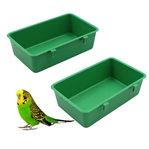 fuxunamz Vogelkäfig Badewanne Vogel Multifunktional Feeder - Vogelhaus aus Kunststoff, Hängende Vogelfutterhaus, Vogelbadewanne mit Haken für kleine Vögel Fink, Wellensittich, Kanarienvogel, Papagei fuxunamz Vogelkäfig Badewanne Vogel Multifunktional Feeder - Vogelhaus aus Kunststoff, Hängende Vogelfutterhaus, Vogelbadewanne mit Haken für kleine Vögel Fink, Wellensittich, Kanarienvogel, Papagei von fuxunamz