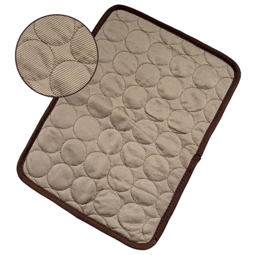 Kühlmatte für Hunde Katze Hundematte Bett Kühldecke Kühlkissen für Katzen Waschbar Haustiere, 61 x 51 cm, Braun Hundehütten und Betten für Heiße Sommertage, Braun Kühlmatte für Hunde Katze Hundematte Bett Kühldecke Kühlkissen für Katzen Waschbar Haustiere, 61 x 51 cm, Braun Hundehütten und Betten für Heiße Sommertage, Braun von fuzhik