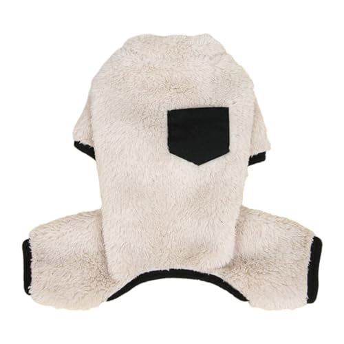 Bluse, Haustierkleidung, weiche Kontrastfarben, bequem, lässig, verdickt, hält warm, Plüsch, vier Leggings, Haustierkostüm für Teddy, Haustierkleidung, Größe S Bluse, Haustierkleidung, weiche Kontrastfarben, bequem, lässig, verdickt, hält warm, Plüsch, vier Leggings, Haustierkostüm für Teddy, Haustierkleidung, Größe S von fxwtich