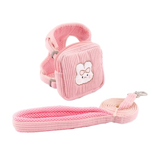 Geschirr-Leinen-Set, gestreift, abnehmbar, verstellbare Schnalle, Hunde-Rucksack, Leine zum Spazierengehen, mit Tasche, Leine, Hunderucksack, Leine Geschirr-Leinen-Set, gestreift, abnehmbar, verstellbare Schnalle, Hunde-Rucksack, Leine zum Spazierengehen, mit Tasche, Leine, Hunderucksack, Leine von fxwtich