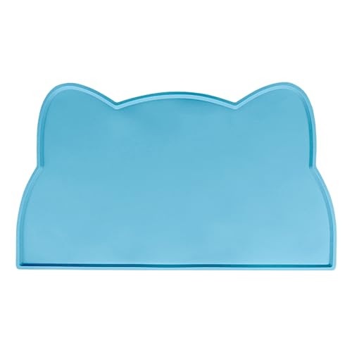 Haustier-Abtropfmatte, starke Flexibilität, rutschfest, wasserdicht, Kopfform, Silikon, Futtermatte für den täglichen Gebrauch von fxwtich