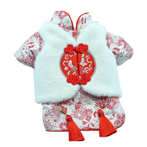 Haustier-Kleidung, Mandarinenhalsband, Glücksfigur, Quaste, exquisite Schnalle, Plüschweste, Vorbein, Haustier-Cheongsam, Winter, Neujahr, chinesischer Stil, Stickerei, Haustier-Cheongsam Haustier-Kleidung, Mandarinenhalsband, Glücksfigur, Quaste, exquisite Schnalle, Plüschweste, Vorbein, Haustier-Cheongsam, Winter, Neujahr, chinesischer Stil, Stickerei, Haustier-Cheongsam von fxwtich