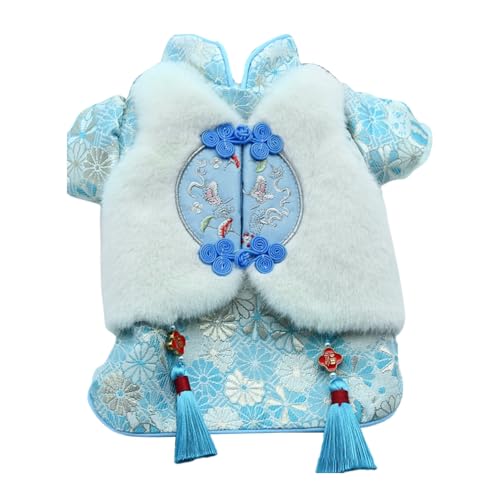 Haustier-Kleidung, Mandarinenhalsband, Glücksfigur, Quaste, exquisite Schnalle, Plüschweste, Vorbein, Haustier-Cheongsam, Winter, Neujahr, chinesischer Stil, Stickerei, Haustier-Cheongsam Haustier-Kleidung, Mandarinenhalsband, Glücksfigur, Quaste, exquisite Schnalle, Plüschweste, Vorbein, Haustier-Cheongsam, Winter, Neujahr, chinesischer Stil, Stickerei, Haustier-Cheongsam von fxwtich