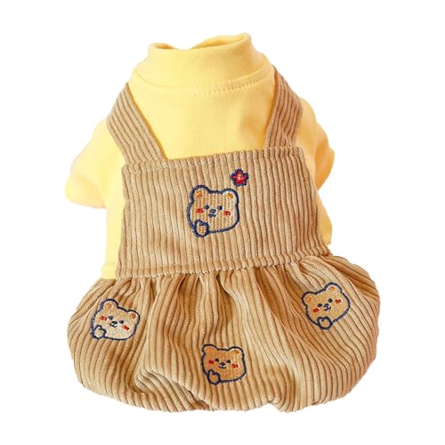 fxwtich Haustier-Overall, Rundhalsausschnitt, Cartoon, Polyester, Gelb, S, für kleine Hunde, Winter, Overall, Welpen fxwtich Haustier-Overall, Rundhalsausschnitt, Cartoon, Polyester, Gelb, S, für kleine Hunde, Winter, Overall, Welpen von fxwtich