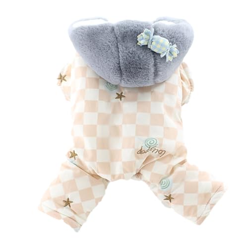 fxwtich Haustier-Overall, kariertes Muster, hält Wärme, vierbeinig, warm, Haustierbedarf, Hunde-Pyjama, vierbeinig fxwtich Haustier-Overall, kariertes Muster, hält Wärme, vierbeinig, warm, Haustierbedarf, Hunde-Pyjama, vierbeinig von fxwtich