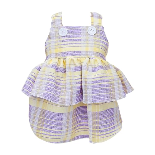 Haustierkleid mit mehrlagigem Saum, bequem, farblich passend, kariert, hautfreundlich, weich, waschbar, Foto-Requisite, Polyester, mehrlagiger Saum, Hundekleid, kariert, mehrlagiger Saum Haustierkleid mit mehrlagigem Saum, bequem, farblich passend, kariert, hautfreundlich, weich, waschbar, Foto-Requisite, Polyester, mehrlagiger Saum, Hundekleid, kariert, mehrlagiger Saum von fxwtich