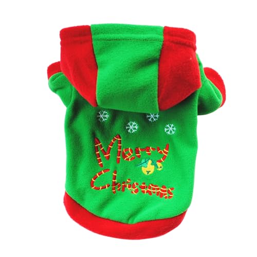 Hunde-Zubehör, Motiv: Frohe Weihnachten, für Welpen, Hunde, Baum, Schneeflocke, Mantel, Kleidung, Kapuzenpullover, Kostüm Hunde-Zubehör, Motiv: Frohe Weihnachten, für Welpen, Hunde, Baum, Schneeflocke, Mantel, Kleidung, Kapuzenpullover, Kostüm von fxwtich