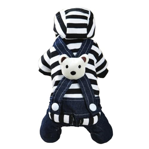 Hunde-Zubehör, gestreifte Jeans, Jumpsuits, Kapuzenmantel, Overall, Kleidung, Jacke Hunde-Zubehör, gestreifte Jeans, Jumpsuits, Kapuzenmantel, Overall, Kleidung, Jacke von fxwtich