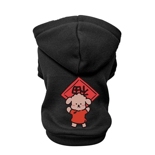 Hundebekleidung, Hunde-Sweatshirt, weich, bequem, attraktiv, zweibeinig, verdicktes Kapuzenoberteil für draußen, Hunde-Sweatshirt, Haustier-Pullover Hundebekleidung, Hunde-Sweatshirt, weich, bequem, attraktiv, zweibeinig, verdicktes Kapuzenoberteil für draußen, Hunde-Sweatshirt, Haustier-Pullover von fxwtich