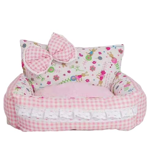 Hundebett mit exquisitem Muster, rutschfeste Unterseite, superweich, lichtecht, Knoten-Design, dekorativ, super bequem, Prinzessinnen-Hundebett, Haustier-Schlafbett Hundebett mit exquisitem Muster, rutschfeste Unterseite, superweich, lichtecht, Knoten-Design, dekorativ, super bequem, Prinzessinnen-Hundebett, Haustier-Schlafbett von fxwtich