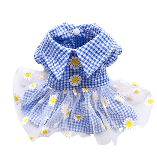 Hundekleid, Chrysanthemen-Druck, Umlegekragen, Polyester, schöner Haustier-Prinzessinnen-Rock für den Alltag, Haustierrock, Hunderock Hundekleid, Chrysanthemen-Druck, Umlegekragen, Polyester, schöner Haustier-Prinzessinnen-Rock für den Alltag, Haustierrock, Hunderock von fxwtich