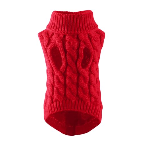 Hundepullover, Welpen-Kleidung, hoher Kragen, hält warm, Freizeitkleidung, Hundepullover, Haustier-Winterkleidung, Haustier-Kleidung von fxwtich