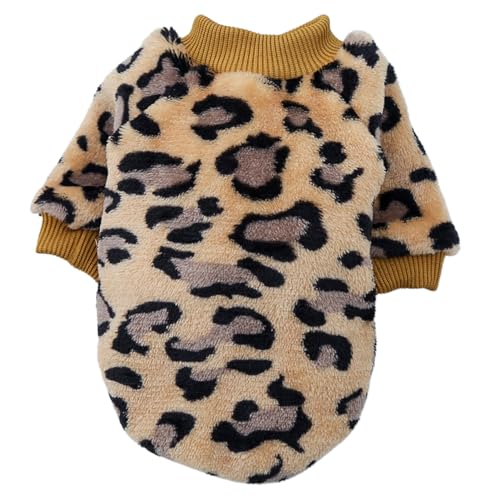 Hundepullover mit Leopardenmuster, weich, vielseitig, dekorativ, Flanell, schwarz-weiß, Kuh-Hundepullover für den Herbst Hundepullover mit Leopardenmuster, weich, vielseitig, dekorativ, Flanell, schwarz-weiß, Kuh-Hundepullover für den Herbst von fxwtich