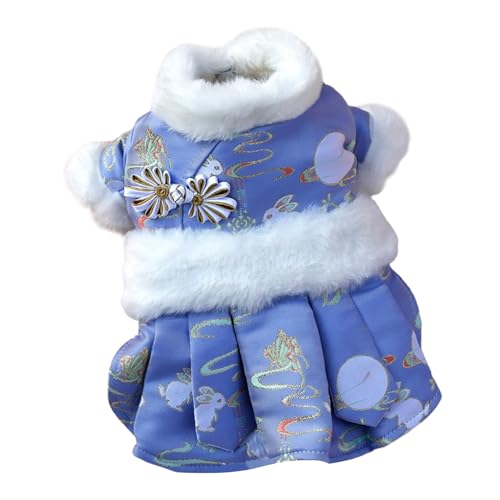 Hunderock, Haustierkleidung, Fellkragen, verdickt, exquisite Schnalle, hautfreundlich, bequem, hält warm, chinesischer Stil, Hundekleidung für neue Kleidung Hunderock, Haustierkleidung, Fellkragen, verdickt, exquisite Schnalle, hautfreundlich, bequem, hält warm, chinesischer Stil, Hundekleidung für neue Kleidung von fxwtich