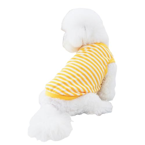 Hundeweste, gestreift, weich, atmungsaktiv, schweißabsorbierend, ärmellos, leicht zu tragen, Sommer, gestreift, Haustierbedarf, gestreifte Haustierweste Hundeweste, gestreift, weich, atmungsaktiv, schweißabsorbierend, ärmellos, leicht zu tragen, Sommer, gestreift, Haustierbedarf, gestreifte Haustierweste von fxwtich