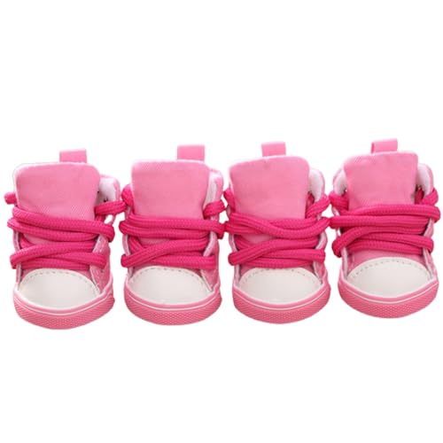 Hundezubehör, 4 Stück, rutschfeste Schnürung, atmungsaktive Haustierschuhe, Turnschuhe, Hundewelpenzubehör, Stiefel Hundezubehör, 4 Stück, rutschfeste Schnürung, atmungsaktive Haustierschuhe, Turnschuhe, Hundewelpenzubehör, Stiefel von fxwtich