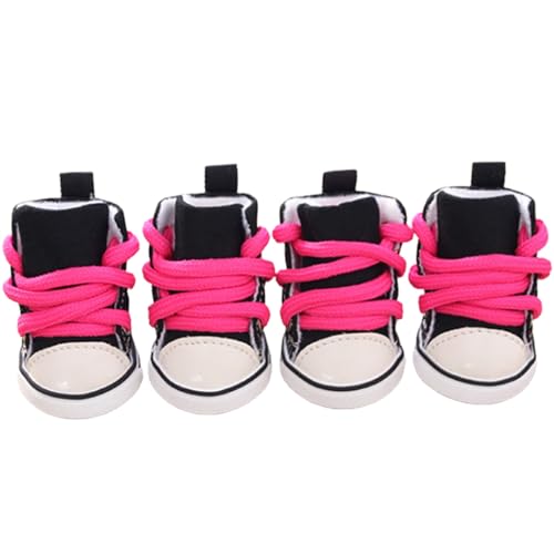 Hundezubehör, 4 Stück, rutschfeste Schnürung, atmungsaktive Haustierschuhe, Turnschuhe, Hundewelpenzubehör, Stiefel Hundezubehör, 4 Stück, rutschfeste Schnürung, atmungsaktive Haustierschuhe, Turnschuhe, Hundewelpenzubehör, Stiefel von fxwtich