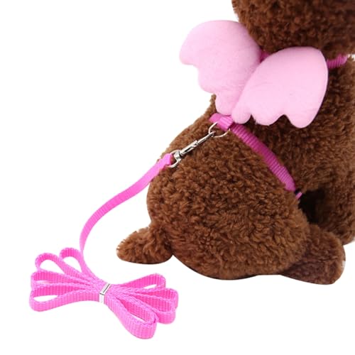 Hundezubehör, niedliches einfarbiges Mini-Hundegeschirr, Nylon, Brustgurt, Hundeleine, Leine Hundezubehör, niedliches einfarbiges Mini-Hundegeschirr, Nylon, Brustgurt, Hundeleine, Leine von fxwtich