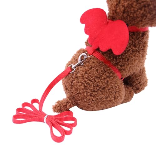 Hundezubehör, niedliches einfarbiges Mini-Hundegeschirr, Nylon, Brustgurt, Hundeleine, Leine Hundezubehör, niedliches einfarbiges Mini-Hundegeschirr, Nylon, Brustgurt, Hundeleine, Leine von fxwtich