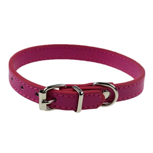 Katzen-Halsband, verstellbar, Haustierbedarf, Kunstleder, Welpenschnalle, Halsband, Dekoration für Kätzchen-Halsband von fxwtich