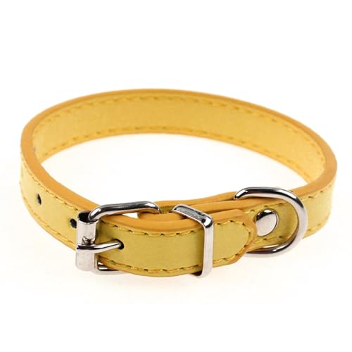 Katzen-Halsband, verstellbar, Haustierbedarf, Kunstleder, Welpenschnalle, Halsband, Dekoration für Kätzchen-Halsband von fxwtich