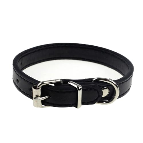 Katzen-Halsband, verstellbar, Haustierbedarf, Kunstleder, Welpenschnalle, Halsband, Dekoration für Kätzchen-Halsband von fxwtich