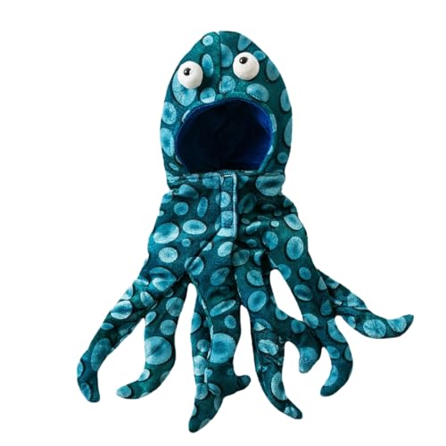 Stoffkostüm für Haustiere, Cosplay, bequem, waschbar, kein Pilling, lustiger grüner Oktopus, Haustierkostüme für Katzen, Haustier-Outfit, Haustier-Outfit von fxwtich