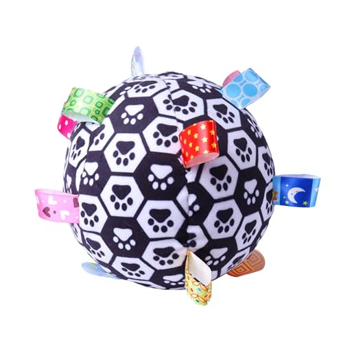 fxwtich Haustier Hunde Spielzeug Ball Haustier Hund Plüschtier Ball Sound Interaktives Hundespielzeug Plüschball Haustier Welpen Spielzeug Ball Niedlich Lindern Langeweile Schütteln Ball Dental von fxwtich