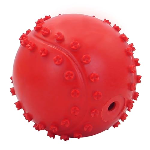 fxwtich Hund Quietschspielzeug Hund Quietschspielzeug Bissfest Reinigungsgummi Kleine Mittlere Große Hund Interaktiver Tennisball für Outdoor Hundespielzeug Hund Molar Spielzeug von fxwtich