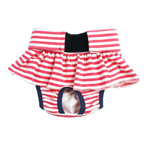 fxwtich Hunde-Perioden-Hose, auslaufsicher, für Damen, hygienisch, atmungsaktiv, Streifenmuster, Menstruation für Hunde, waschbar, wiederverwendbar, Windeln, Hitzesaison, verhindert Verschmutzung R fxwtich Hunde-Perioden-Hose, auslaufsicher, für Damen, hygienisch, atmungsaktiv, Streifenmuster, Menstruation für Hunde, waschbar, wiederverwendbar, Windeln, Hitzesaison, verhindert Verschmutzung R von fxwtich
