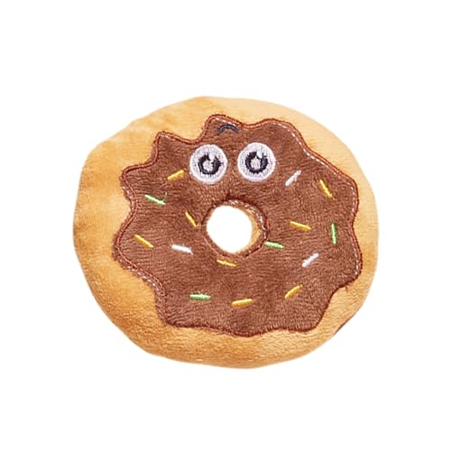 fxwtich Hundespielzeug, interaktives Donut-Plüsch-Spielzeug, bissfest, lustig, quietschendes Geräuschspielzeug, lindert Stress, Hundezubehör, Donut-Form, Hundespielzeug fxwtich Hundespielzeug, interaktives Donut-Plüsch-Spielzeug, bissfest, lustig, quietschendes Geräuschspielzeug, lindert Stress, Hundezubehör, Donut-Form, Hundespielzeug von fxwtich