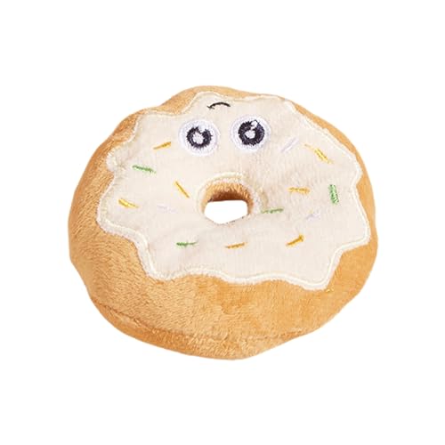 fxwtich Hundespielzeug, interaktives Donut-Plüsch-Spielzeug, bissfest, lustig, quietschendes Geräuschspielzeug, lindert Stress, Hundezubehör, Donut-Form, Hundespielzeug fxwtich Hundespielzeug, interaktives Donut-Plüsch-Spielzeug, bissfest, lustig, quietschendes Geräuschspielzeug, lindert Stress, Hundezubehör, Donut-Form, Hundespielzeug von fxwtich