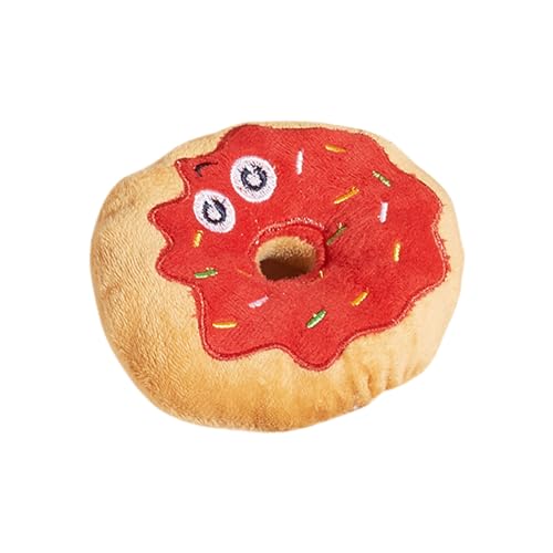 fxwtich Hundespielzeug, interaktives Donut-Plüsch-Spielzeug, bissfest, lustig, quietschendes Geräuschspielzeug, lindert Stress, Hundezubehör, Donut-Form, Hundespielzeug fxwtich Hundespielzeug, interaktives Donut-Plüsch-Spielzeug, bissfest, lustig, quietschendes Geräuschspielzeug, lindert Stress, Hundezubehör, Donut-Form, Hundespielzeug von fxwtich
