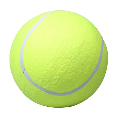 fxwtich Hundezubehör, 24 cm, langlebiger, aufblasbarer Gummi-Tennisball, Haustier-Fangspiel, Trainingsspielzeug, Tennisball von fxwtich