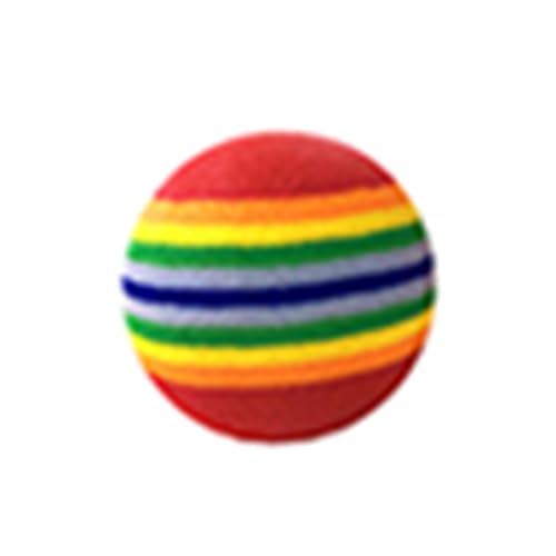 fxwtich Hundezubehör, lustiger Beißring für Hunde, Welpen, Regenbogenstreifen, interaktiver Ball fxwtich Hundezubehör, lustiger Beißring für Hunde, Welpen, Regenbogenstreifen, interaktiver Ball von fxwtich