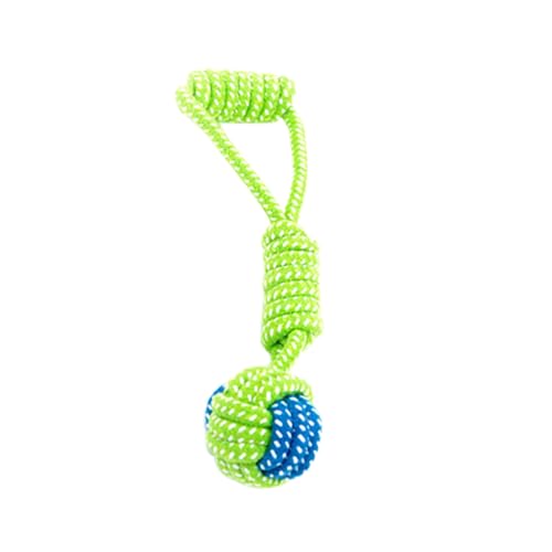 fxwtich Hundezubehör Welpe Medium Hund Beißseil Knoten Ball Spielen Reinigungsspielzeug Baumwollseil von fxwtich