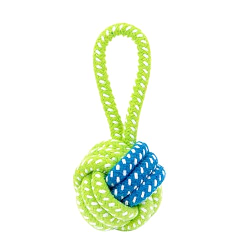 fxwtich Hundezubehör Welpe Medium Hund Beißseil Knoten Ball Spielen Reinigungsspielzeug Baumwollseil von fxwtich