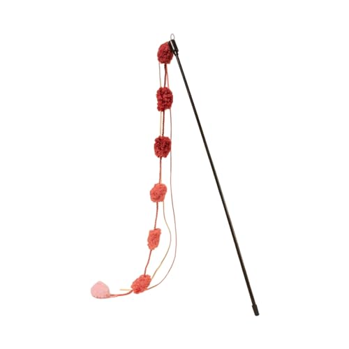 fxwtich Katzenspielzeug mit Glockenklang, interaktives Katzenspielzeug mit klaren Glocken, interaktives Katzenspielzeug mit Glockenquaste, Katzenspielzeug Rot fxwtich Katzenspielzeug mit Glockenklang, interaktives Katzenspielzeug mit klaren Glocken, interaktives Katzenspielzeug mit Glockenquaste, Katzenspielzeug Rot von fxwtich