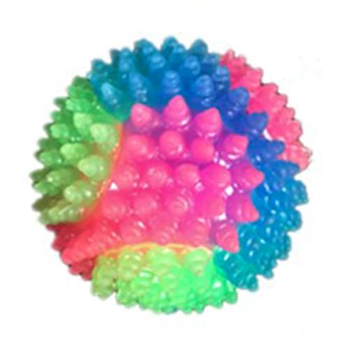 fxwtich Lightuptoy Leuchtender Ball, elastisch, glücklich, Gummi, blinkend, elastischer Ball, Haustierzubehör für Zuhause, elastisch von fxwtich