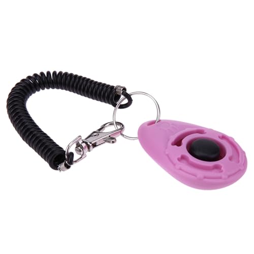 fxwtich Pet Trainer Pet Trainer Oval Shape Elastic ABS Dog Training Clicker for Outdoor Clicker Pet Clicker von fxwtich