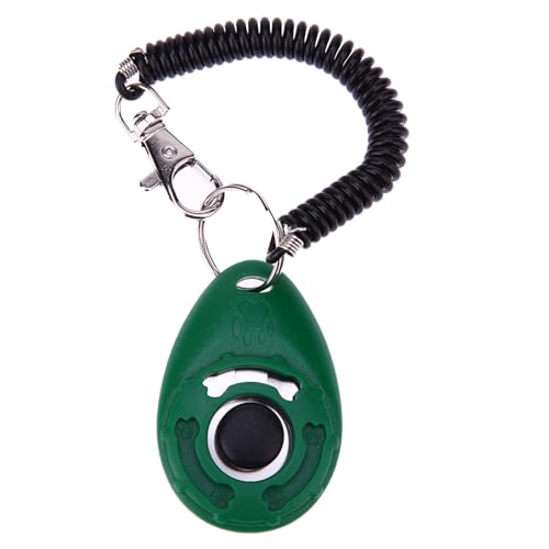 fxwtich Pet Trainer Pet Trainer Oval Shape Elastic ABS Dog Training Clicker for Outdoor Clicker Pet Clicker von fxwtich