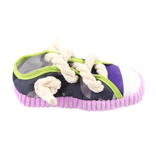 fxwtich Quietschendes Hundespielzeug zur Angstlinderung, niedliches Kauspielzeug für Hunde, Schuhform, interaktives, quietschendes Welpen-Beißspielzeug, Linderung von Langeweile, Violett fxwtich Quietschendes Hundespielzeug zur Angstlinderung, niedliches Kauspielzeug für Hunde, Schuhform, interaktives, quietschendes Welpen-Beißspielzeug, Linderung von Langeweile, Violett von fxwtich