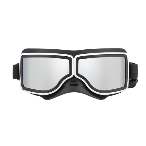 fxwtich Staubdichte Haustier-Sonnenbrille, schneesichere Hundebrille für kleine Rassen, Winddichte, UV-beständige, bruchsichere Linse, Augenschutz für den Außenbereich, Verstellbarer Riemen, Schu fxwtich Staubdichte Haustier-Sonnenbrille, schneesichere Hundebrille für kleine Rassen, Winddichte, UV-beständige, bruchsichere Linse, Augenschutz für den Außenbereich, Verstellbarer Riemen, Schu von fxwtich